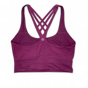 Lululemon Women's Purple and Burgundy Bra